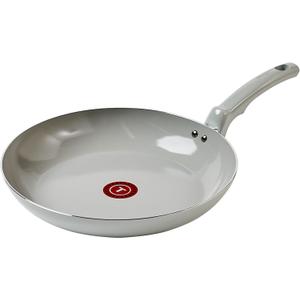 T-Fal Refresh Ceramic Frying Pans Nonstick 12 Inch Skillet, Oven Safe to 350F, Cookware with Stay-Cool Handle, Moon Grey (Gray)