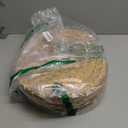 Oval Woven Placemats Set of 6, Natural Water Hyacinth Charger Plates Non-Slip Weave Placemats Farmhouse Straw Braided Rattan Tablemats, Oval Wicker Place Mats for Dining Table