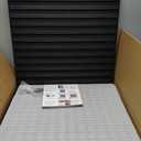 Art3d 6-Pack Acoustic Wood Slat Panel & Ceiling Tile, 2 x 2 ft, Blackwood