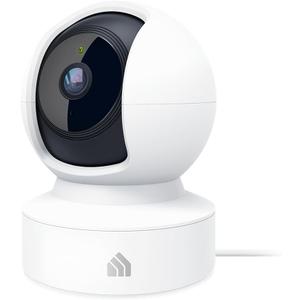 Kasa 2K+ Indoor Pan/Tilt Wired Security Camera - Works as a Baby Monitor & Pet Camera, Motion Detection & Tracking, 2-Way Audio, Night Vision, Subscription-Free Local Storage or Optional Cloud, KC410S (White)