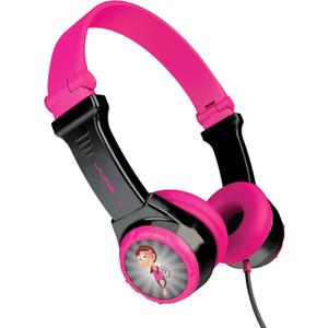 JLab JBuddies Folding Kids Headphones. Volume Limiting Design. Head Band Designed to Fit Kids of All Ages. (Black/Pink) JLab JBuddies Folding Kids Headphones. Volume Limiting Design. Head Band Designed to Fit Kids of All Ages. (Black/Pink)