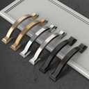 Asidrama 10 Pack 7 Inch(177mm) Brushed Brass Champagne Kitchen Cabinet Handles, Cabinet Pulls Kitchen Cabinet Hardware for Cupboard Drawer Pulls