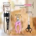 Dog Clippers for Grooming, Low Noise, Electric Quiet, Adjustable Clipper Comb for Dog Grooming Kit, cat Supplies Pet Hair Clippers Grooming kit for Dogs at Home