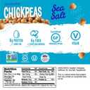 The Good Bean Crunchy Chickpeas - Sea Salt - (10 Pack) 1.4 oz Packet - Roasted Chickpea Beans - Vegan Snack with Good Source of Plant Protein and Fiber (EXP 01/15/27)