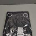 NICETOWN Pitch Black Solid Thermal Insulated Grommet Blackout Curtains/Drapes for Bedroom Window (2 Panels, 42 inches Wide by 63 inches Long, Black)