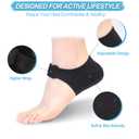 Thicker Heel Cushion Cups for Heel Pain Relief, Plantar Fasciitis & Heel Spur Support, Inserts for Pressure Sores