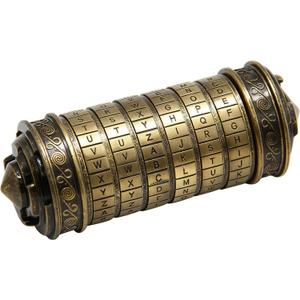 yofit Da Vinci Code Mini Cryptex Lock Puzzle Box - Valentine's Day Gift with Hidden Compartments for Notes, Jewelry, Rings & Money, Romantic Anniversary Birthday Gifts for Her, Girlfriend, Women & Men