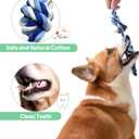TwoEar Dog Rope Toy 4 Pack - Puppy Teething Toys for Small Breed - Indestructible Dog Chew Toys for Aggressive Chewers - Cotton Tug of War Dog Toys for Boredom, Teeth Clean