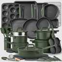 CAROTE 49pcs Nonstick Cookware Set, Pots and Pans Set with Bakeware, 49 Piece