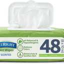 Medline FitRight Aloe Personal Cleansing Cloth Wipes, Scented, Pack of 48, 8 x 10 inch Adult Large Incontinence Wipes