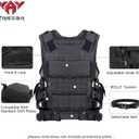 YAKEDA Tactical Outdoor CS Game Vest Adjustable Fit Adult (One Size, Green)