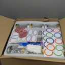 8oz Mason Jars, Canning Jars,Jam Jars forJelly,Honey, Wedding Favors, Food Storage,Kitchen & DIY Gifts, with Lables,Sponge Brush,Pen and Red Hemo Rope,Set of 24