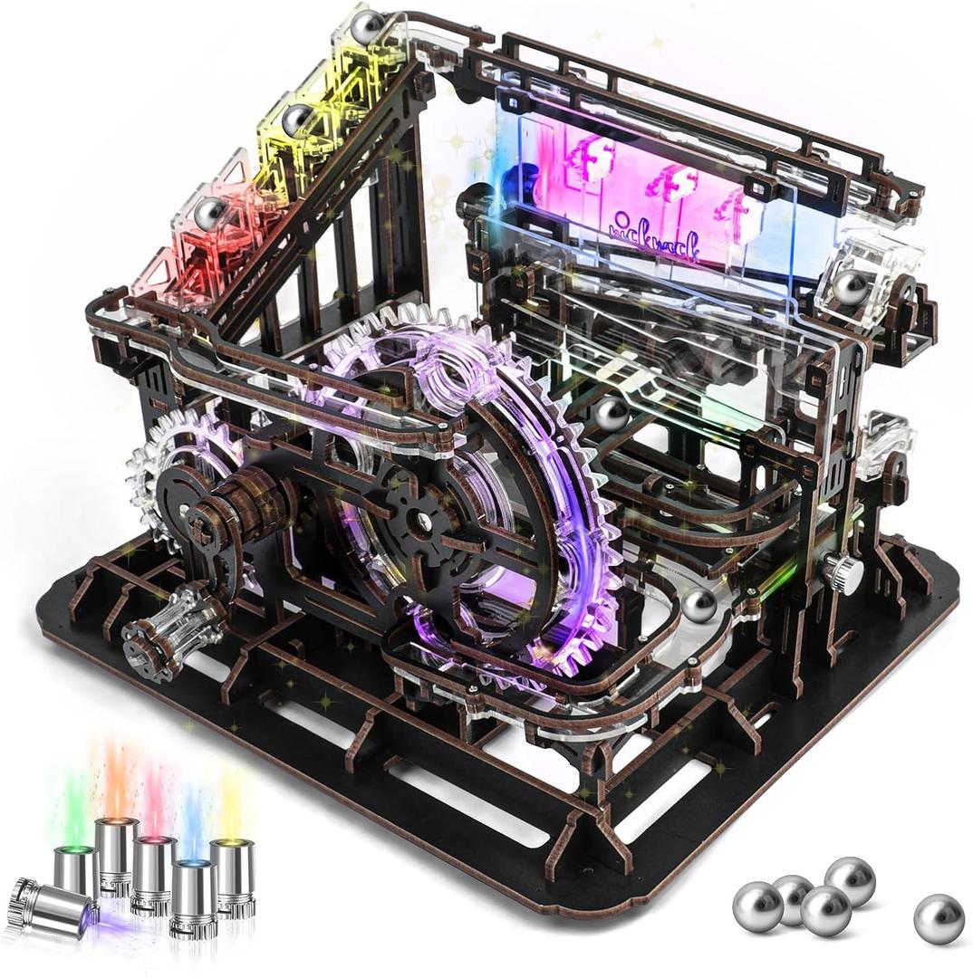 nicknack 3D Wooden Puzzle Model Building Kits Marble Run Toy Wood Marble Run ToyPuzzles Marble Machine Toy for Teens Boys Girls Birthday Gift nicknack 3D Wooden Puzzle Model Building Kits Marble Run Toy Wood Marble Run ToyPuzzles Marble Machine Toy for Teens Boys Girls Birthday Gift