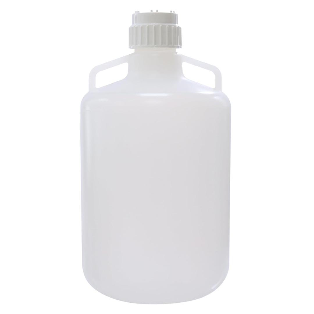 50L(13.2 Gallon) Lab Round Carboy, PP Materia Bucket,Molded Graduation, with Integrated Shoulder Lifting Handle, IN-CAB50