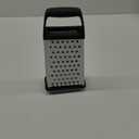 Urbanstrive Cheese Grater With Container Box Grater Stainless Steel Graters for Kitchen Cheese Shredder Parmesan Shredder Kitchen Gadgets Kitchen Tools Kitchen Gifts for Chef Dishwasher Safe Zester (Black)