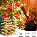 Hopolon 2 Pack 13ft 50 Clear Mini Christmas String Lights on Green Wire Cord for Indoor Outdoor Use, Connectable 120V Clear Tree Lights for Wedding, Bedroom, Porch Decor(Warm White)