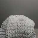 Carriediosa Chunky Knit Throw Blanket 60" X 80" Twin, 100% Hand Made Large Chenille Loop Yarn Soft Fluffy Throws for Couch Sofa Bed, Big Crochet Cozy Heavy Thick Cable Woven Blanket, Light Blue