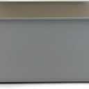 Stainless Steel Cat Litter Box for Kitten, 17.5" x 13.5" x 6" Non Slip Metal Small Cat Litter Tray, Open Litter Pan for Kitty, Rabbits, Non Stick, Never Absorbs Odors, Easy to Clean, Grey
