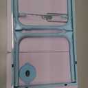 Laptop Desk for Bed Couch, Lap Desk for Laptop, Portable Laptop Stand for Desk, Small Adjustable Laptop Desk, Foldable Bed Table for Laptops and Writing, Bed Tray Table with Cup Holder (Blue)