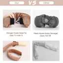 2 x YOSHUYUKI Classic Heatless Curls Overnight Rods No Heat Hair Curlers to Sleep Jumbo Foam Large Hair Rollers for Long Short Hair Heatless Curling Rod Set Styling Tools with Satin Scarf Brown