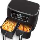 Ninja DZ100 Foodi 4-in-1, 8-qt, 2-Basket Air Fryer with DualZone Technology, DZ201, Ninja DZ201-- 8-Quart