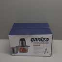 GANIZA Food Processors, Electric Food Chopper with Meat Grinder & Vegetable Chopper - 2 Bowls (8 Cup+8 Cup) with Powerful 450W Copper Motor - Includes 2 Sets of Bi-Level Blades for Fruits/Meat/Nuts (Black)