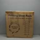 7 Tier Rotating Shoe Rack with 4 Universal Wheels, 360 Revolving Free Standing Shoe Organizer, Multifunctional Storage Revolving Shoe Rack Tower, Spinning Shoe Racks Display Lazy Susan Equipped