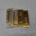 Pocket Door Handles and Edge Pull Brushed Brass, 6Inch Handles Hardware Latch,Recessed Finger Flush Pulls,for Closet,Sliding,Barn Door