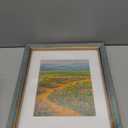 Golden State Art,11x14 Ornate Picture Frame for 8x10 Photo with Mat or 11 x 14 Prints without Mat, Real Glass Wall Display(Color:Distressed Blue Gold)