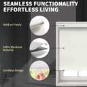 Amgo Cordless Blackout Roller Shades for Home, Light Beige, 36" W X 72" H