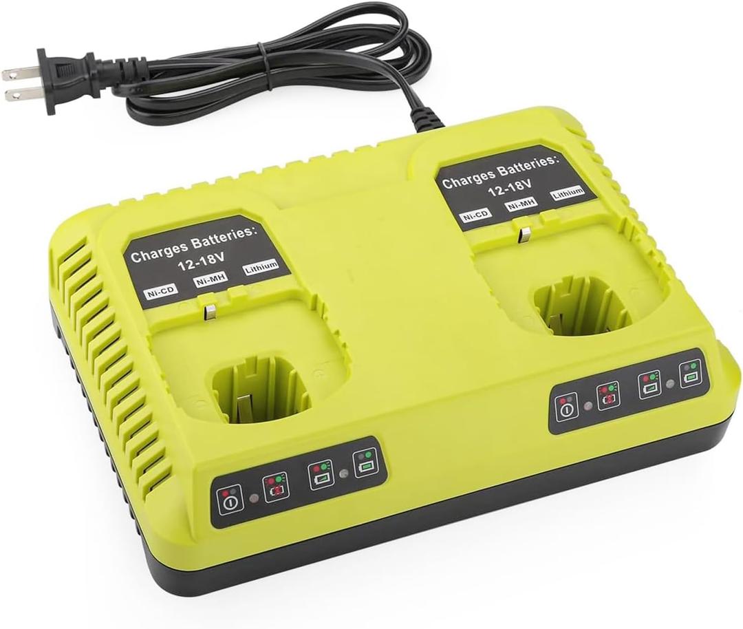 ANTRobut P117 Dual Chemistry 18V Charger for Ryobi One Plus Battery P190 P102 P103 P107 P108 PBP2005 PBP005 PBP006