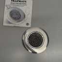 TRAPMATE Shower Drain Hair Catcher, 4.4" Easy Clean Bathtub Drain Hair Catcher, Anti-Slip Bath Tub Drain Protector, Upgraded 304 Stainless Steel Shower Sink Drain Cover for Bathroom (Patented Product) (Silver)