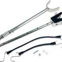 Adjustable Boat Transom Saver with Shock Absorbing Composite Head, Heavy-Duty Aluminum for Outboard Motors Under 150HP, Roller Mount - 20" to 29"