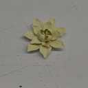 AMERRY Ceramic Flower Wall Art, Artificial 3D Flower Wall Art, Handmade 3D Wall Art Hanging Sculpture, Porcelain Flower Wall Decoration for Home Office Decor (Yellow,Magnolia,3.54")