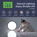 LightingWill 15.7 Inch Black Flush Mount LED Ceiling Light Fixture 32W, 6000K Daylight White, 3800LM, Flat Modern Round Closet Lighting Fixtures, Low Profile Ceiling Lamp for Bedrooms, Hallway .etc.