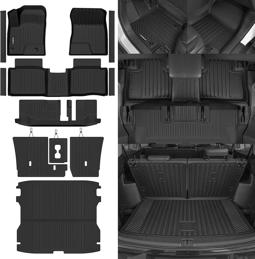 Naibeve Floor Mats for 2026-2027 Nissan Rogue 7 Seats PHEV
