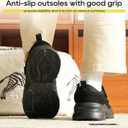 ORTOREX Women's Orthopedic Arch Support Sandals Diabetic Walking Shoes (11, Black)