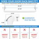 UPGRADED 240535101 Refrigerator Door Rack Replacement Retainer Bar Compatible with Frigidaire Kenmore Refrigerator Door Shelf Replacement Parts AP3214801, AH735091, FRT15HB3JW3, FFTR1513LW0 Door Rack