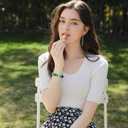 Aipridy Assortment European Large Hole Beads Spacer Beads Rhinestone Craft Beads for DIY Charms Bracelet Jewelry Making (Emerald-Siam)