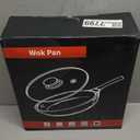 Nonstick Wok, 13-Inch Carbon Steel Wok Pan with Glass Cover, Woks & Stir-Fry Pans for Induction, Electric, Gas, Halogen, All Stoves