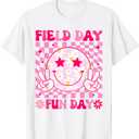 Groovy Field Day Fun Day Teacher Boys Girls Kids T-Shirt L