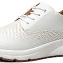 Bruno Marc Men's Casual Dress Sneakers Shoes, All-Day Comfort Cushioning Walking Breathable Lightweight Oxfords MaxFlex ActiveMetro, Size 8.5, White, BMUMOX2421