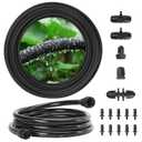 MIXC Drip Irrigation System with 100FT 1/4" Soaker Hose - 80% Water Savings, Weeping Tech for Deeper Root Watering, Garden Kit with 10FT 1/2" Tubing for Raised Beds, Vegetables, Lawn, Greenhouse