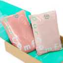 Supersoft Crib Sheets for Boys Girls, Premium Bamboo Viscose Buttery Soft Crib Mattress Fitted Sheet, Stretchy Knit Baby Sheet, Silky Comfort Baby Bed Sheets 28x52x9 Extra Deep Pocket (Coral & Blush)
