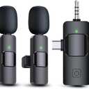 3 in 1 K15 Wireless Lavalier Microphones for iPhone, iPad, Android, Camera
