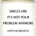 KISSHAKE Retirement Decorations - Funny Gifts for Coworker, Boss, Teacher, Nurse, Bestie, Dad, Mom - Scented Candles
