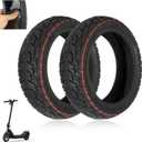 9.5x2.50 Tubeless Tire 9.5 Inch with Live Glue Repairable for NIU KQi3/Pro/Max Electric Scooter Accessories, Rear Front Wheel Replacement, Non-Slip, Self Repairing (Type 2, 2 Pack)