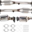 Catalytic Converter Kit Compatible with NV1500, NV2500, NV3500 2012-2017 & Frontier 2005-2019 & Pathfinder 2005-2012 & Xterra 2005-2015 & Equator 2009-2012 4.0L V6 engine, EPA Compliant