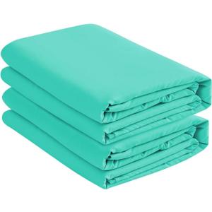 Microfiber 2 Twin XL Fitted Bottom Bed Sheets (2-Pack) 1800 Ultra Soft and Comfy - 15" Deep Pocket, 39" x 80" Great for Dorm Room, Hospital & Split King Dual Adjustable Beds (Aqua Blue, Twin XL)