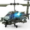 SYMA RC Helicopters, S51H Remote Control Helicopter 2.4GHz Military Army Toys for Boys Girls Kids with Altitude Hold, One Key Take Off/Landing, LED Light, Low Battery Reminder